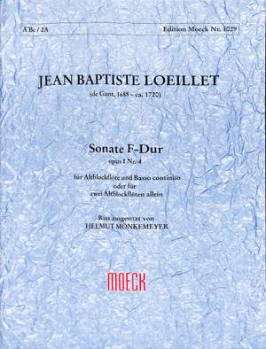 Jean-Baptiste Loeillet: Sonate 4 F Op.1