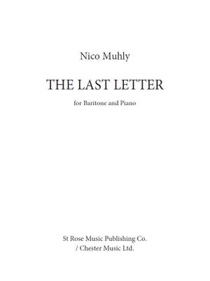 Nico Muhly: The Last Letter