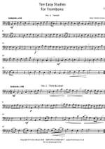 Jones, Allan Herbie: 10 Easy Studies for Trombone Bass Clef Product Image