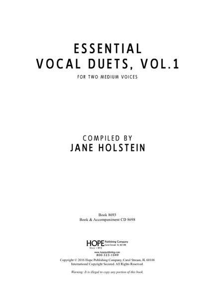 Essential Vocal Duets Vol. 1