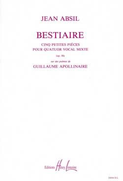 Absil, Jean: Bestiaire Op.58 (mixed voices) (set 10)