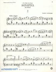 Frederic Lieberman: Sonatina