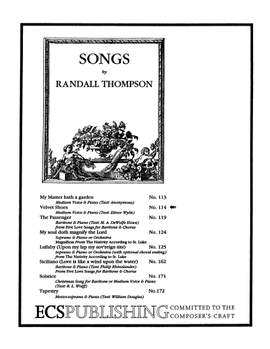 Randall Thompson: Velvet Shoes