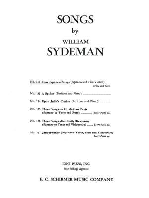 William Sydeman: Four Japanese Songs