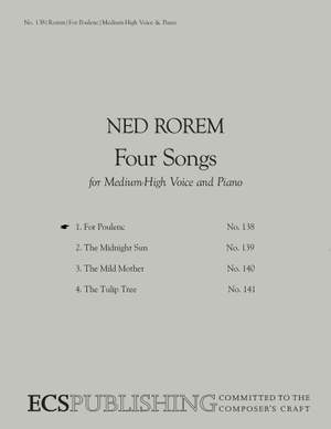 Ned Rorem: Four Songs: No. 1. For Poulenc