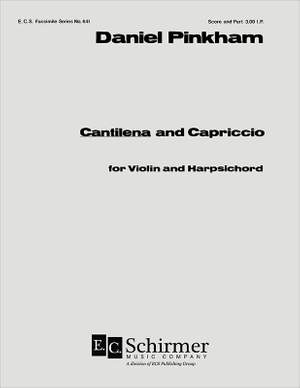 Daniel Pinkham: Cantilena and Capriccio