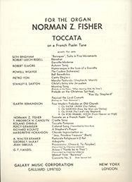 Norman Fisher: Toccata on A French Psalm Tune
