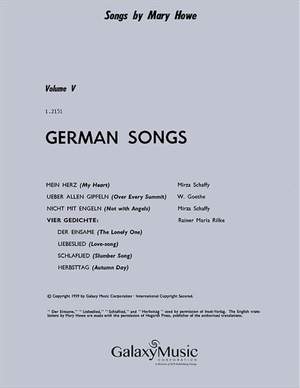 Mary Howe: German Songs