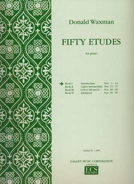 Donald Waxman: 50 Etudes, Book 1
