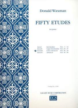 Donald Waxman: Fifty Etudes, Book 3