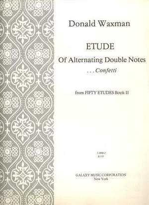 Donald Waxman: Etude No. 19: Alternating Double Notes