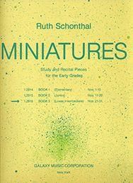 Ruth E. Schonthal: Miniatures, Book 3