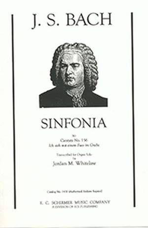 Johann Sebastian Bach_Jordan Whitelaw: Sinfonia to Cantata 156