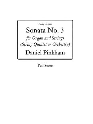Daniel Pinkham: Sonata No. 3 for Organ & Strings