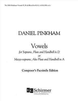 Daniel Pinkham: Vowels