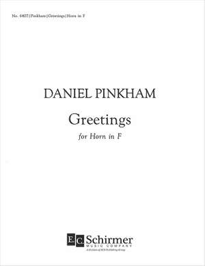 Daniel Pinkham: Greetings