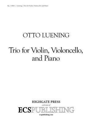 Otto Luening: Piano Trio