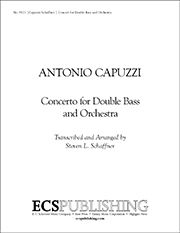Antonio Capuzzi_Steven Schaffner: Concerto in F for Double Bass and Orchestra