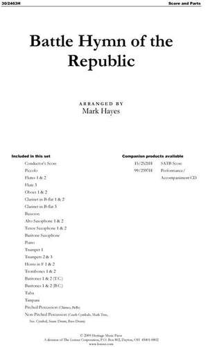 Mark Hayes: Battle Hymn of the Republic
