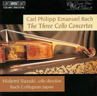 CPE Bach: Cello Concertos Nos. 1-3