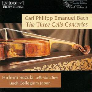 CPE Bach: Cello Concertos Nos. 1-3