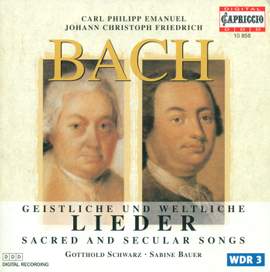 CPE & JCF Bach: Sacred & Secular Songs