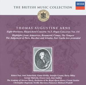 British Music Collection - Thomas Augustine Arne