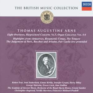 British Music Collection - Thomas Augustine Arne