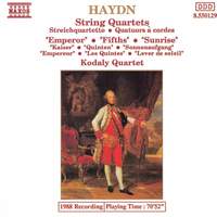 Haydn: String Quartet, Op. 76 No. 2 in D minor 'Fifths', etc.