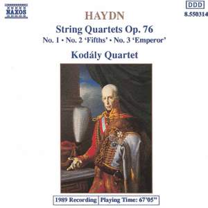 Haydn: String Quartet, Op. 76 No. 1 in G major, etc.