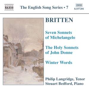 The English Song Series Volume 7 - Benjamin Britten 1