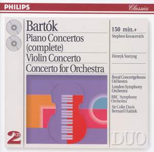 Bartók: Piano Concerto No. 1, BB 91, Sz. 83, etc.