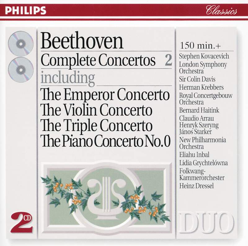 Beethoven - Complete Concertos, Volume 1 - Philips: 4425772