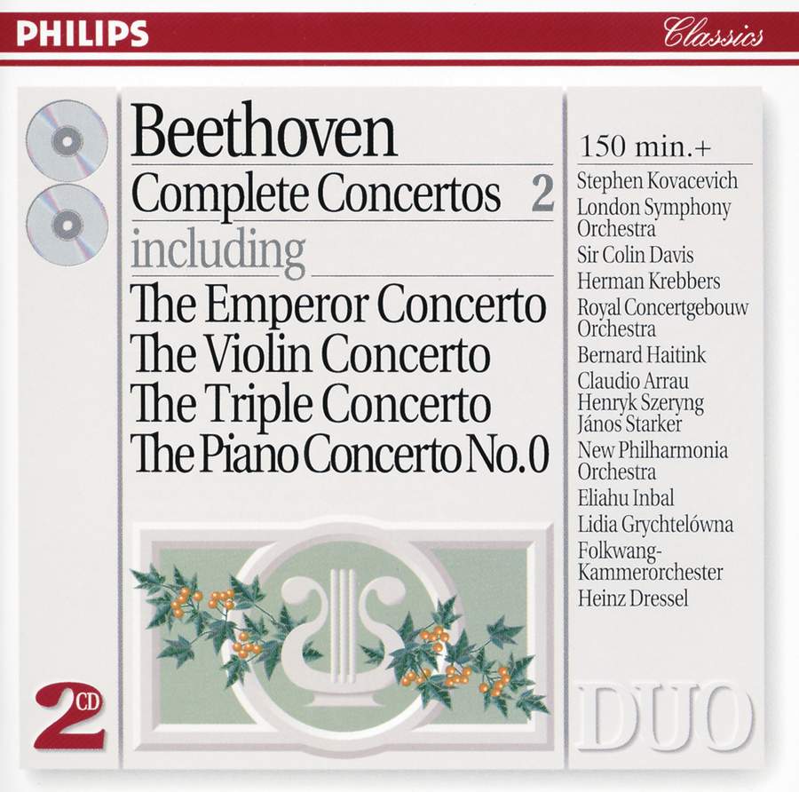 Beethoven - Complete Concertos, Volume 2 - Philips: 4425802 - 2