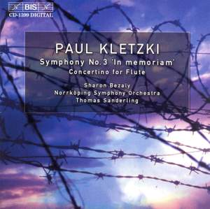 Kletzki: Symphony No. 3 & Concertino for flute