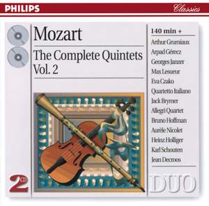 Mozart: Complete Quintets Vol. 2 - Philips: 4560582 - 2 Presto CDs