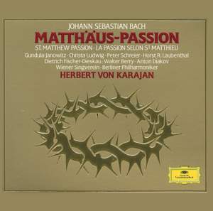 Bach, J S: St Matthew Passion, BWV244