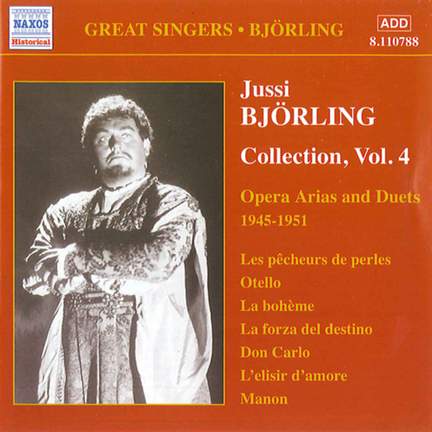 Jussi Björling Collection, Vol. 4