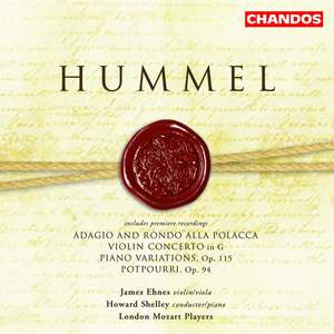 Hummel: Adagio and Rondo alla Polacca, Violin Concerto, Piano Variations