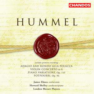 Hummel: Adagio and Rondo alla Polacca, Violin Concerto, Piano Variations