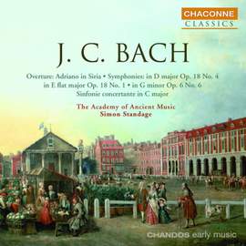 JC Bach: Symphonies in E flat and D