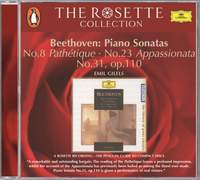 Beethoven: Piano Sonatas Nos. 8, 23 and 31