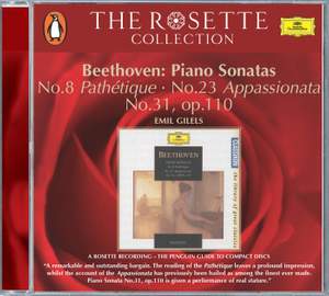 Beethoven: Piano Sonatas Nos. 8, 23 and 31