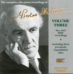 The complete piano recordings of Nicolas Medtner Product Image