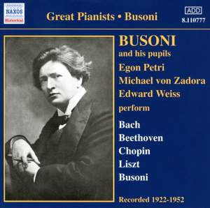 Great Pianists - Busoni