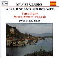 Padre José Antonio Donostia: Piano Music