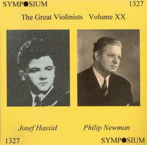 The Great Violinists Volume XX