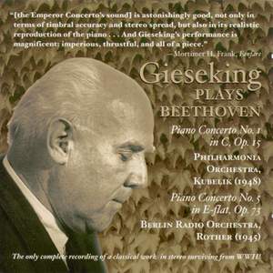 Gieseking plays Beethoven
