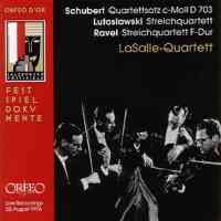Schubert: String Quartet No. 12 in C minor (fragment), D703 ‘Quartettsatz', etc.