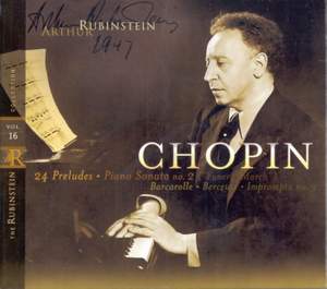 Rubinstein Collection, Vol. 16: Chopin: 24 Preludes, Berceuse, Barcarolle, Sonata No. 2 ('Funeral March'), Impromptu No.3